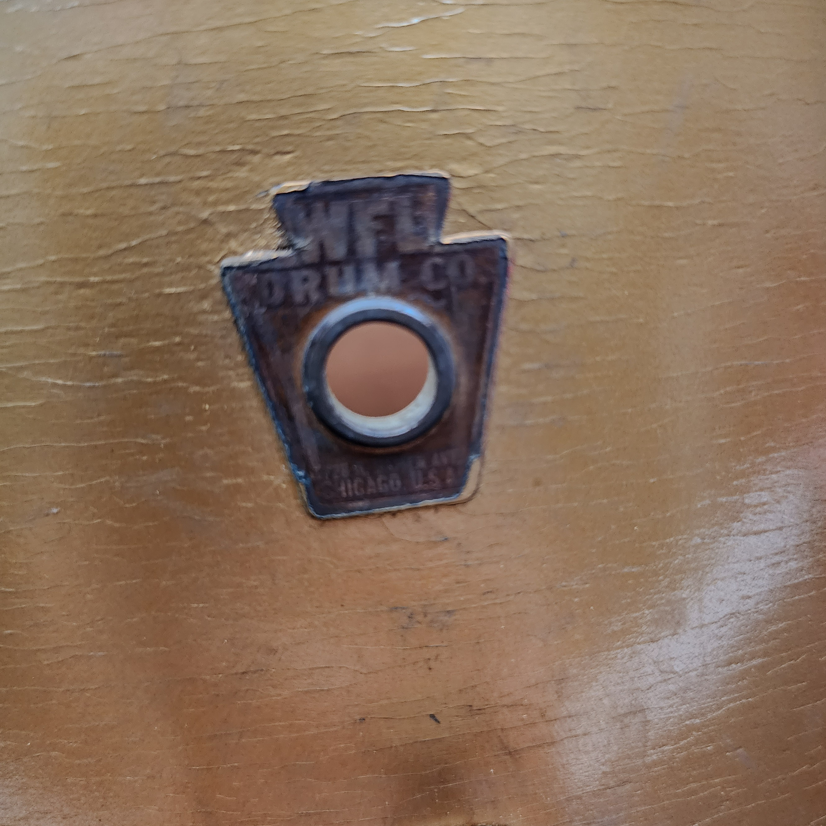 WFL Ludwig 12x15 Snare Drum Vintage Parade Marching Copper Bronze RARE Shell 🥁 - Picture 6 of 9